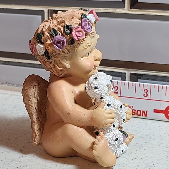 Vintage Resin Cherub with Dog figurine - Picture 10 of 17